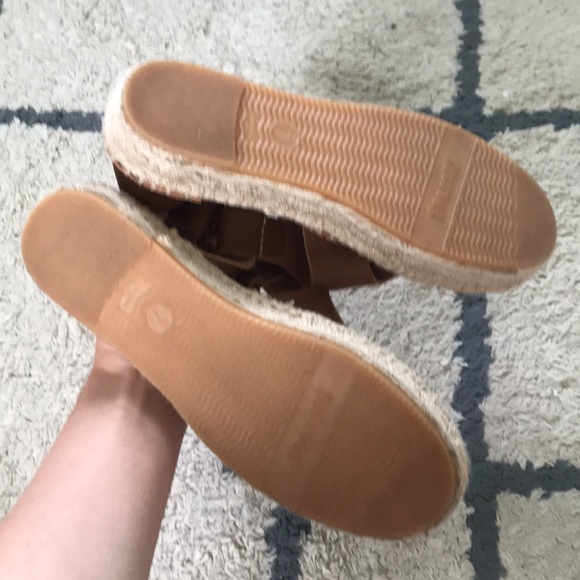 Soludos espadrille platform sandal tan leather size 7 - Picture 5 of 7